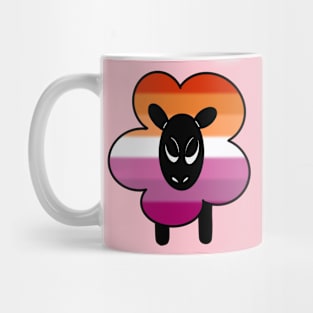 Proud Lesbian Rainbow Sheep Mug